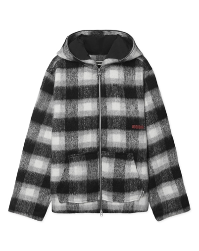 Woodbird - WBSheng Zip Hoodie Jacke - Grey Black